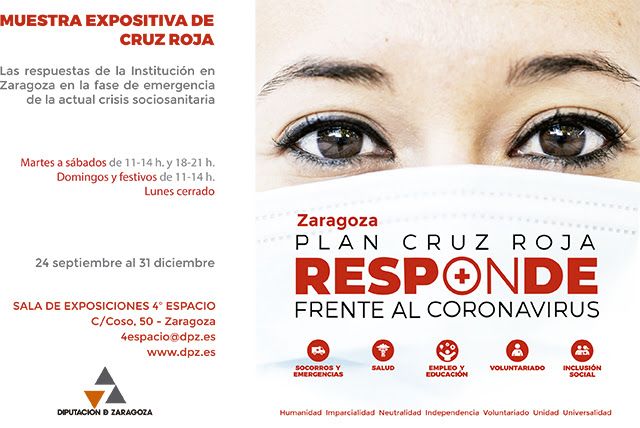 cartel muestra expositiva de cruz roja