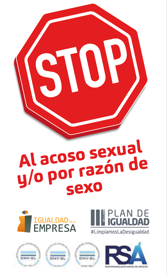 cartel en contra del acoso sexual