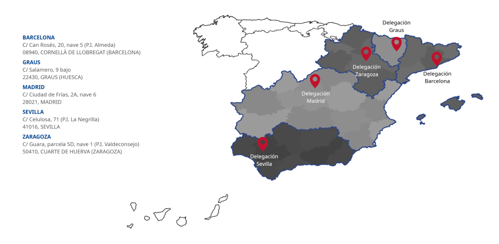 Mapa sedes multiAnau