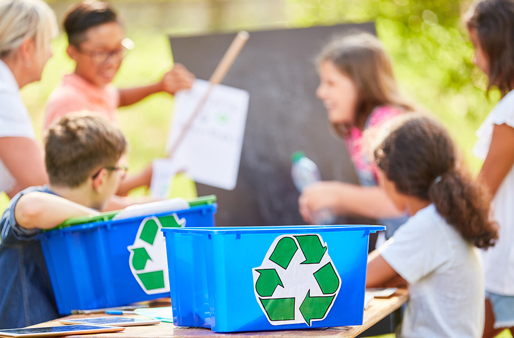 ideas de reciclaje en el colegio